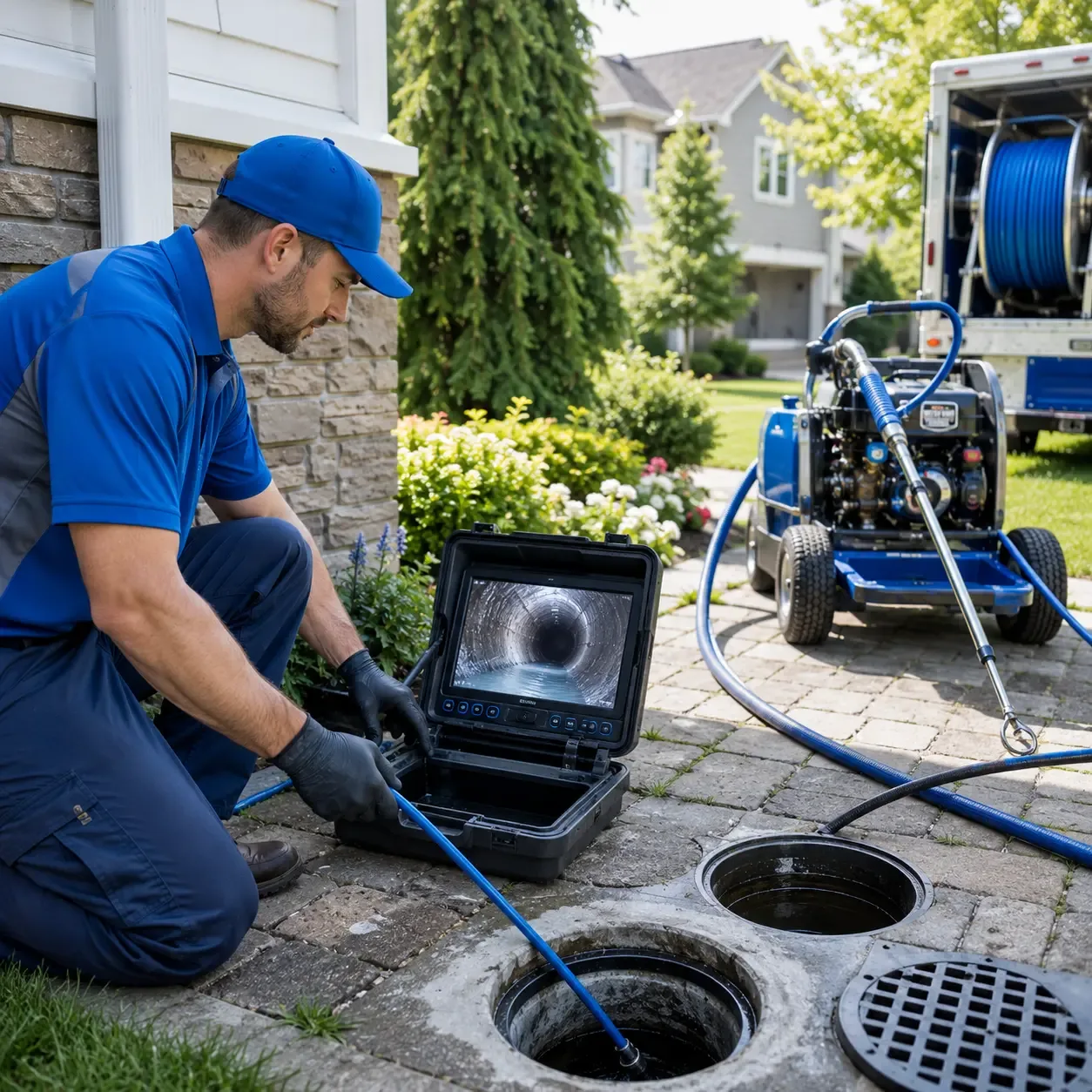Outdoor drain cleaning professionals serving Ojibwa, WI